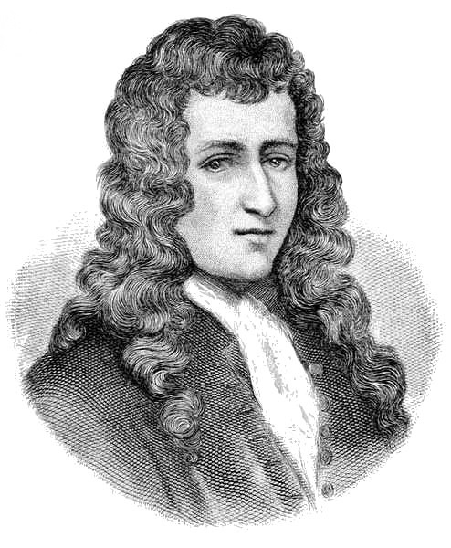 Engraved portrait of René-Robert Cavelier, Sieur de La Salle